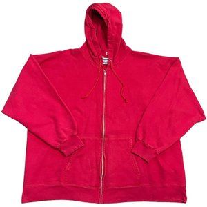 Vintage Hanes Full Zip Up Red Jacket Sweatshirt